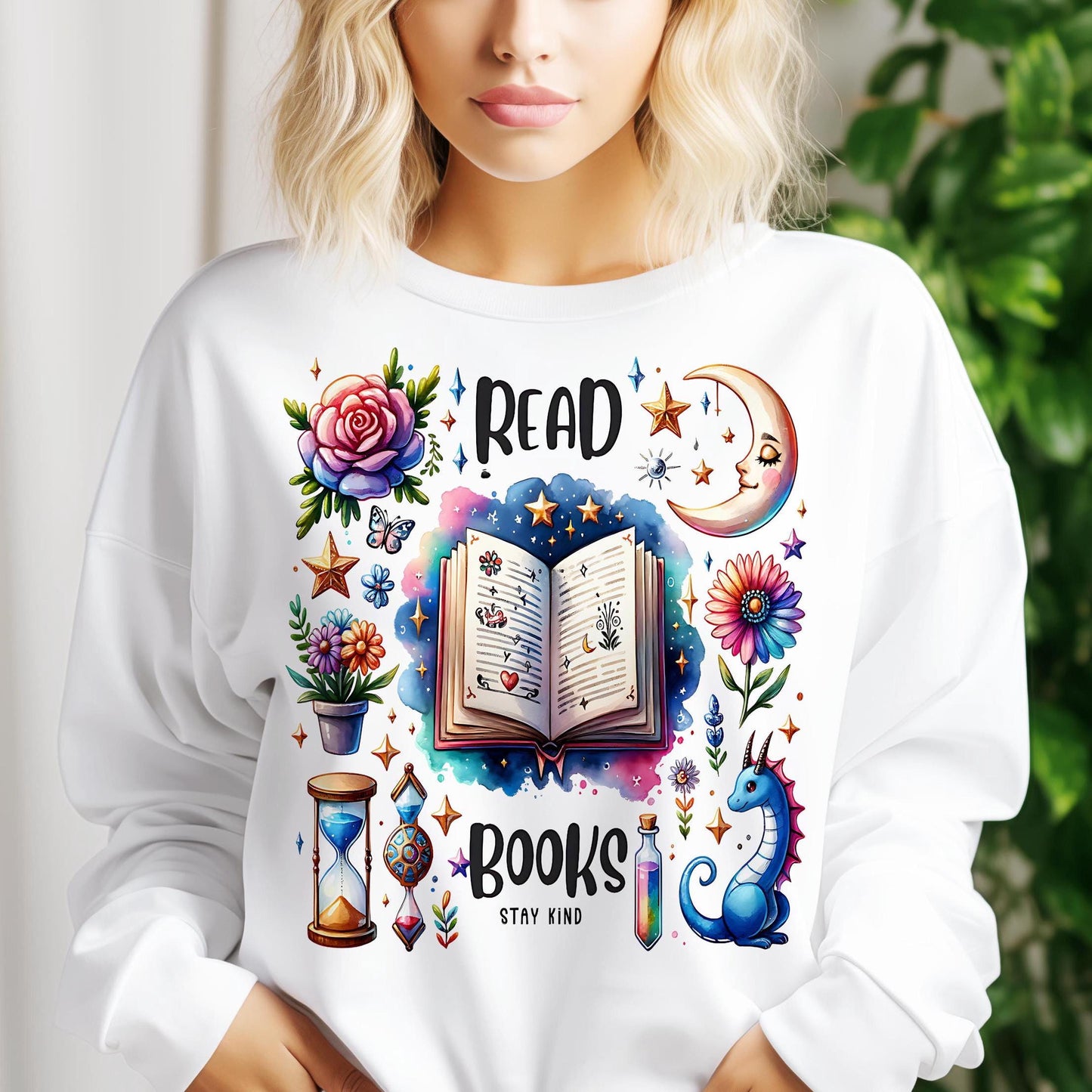 Read Books Be Kind Stay Weird PNG Shirt Design
