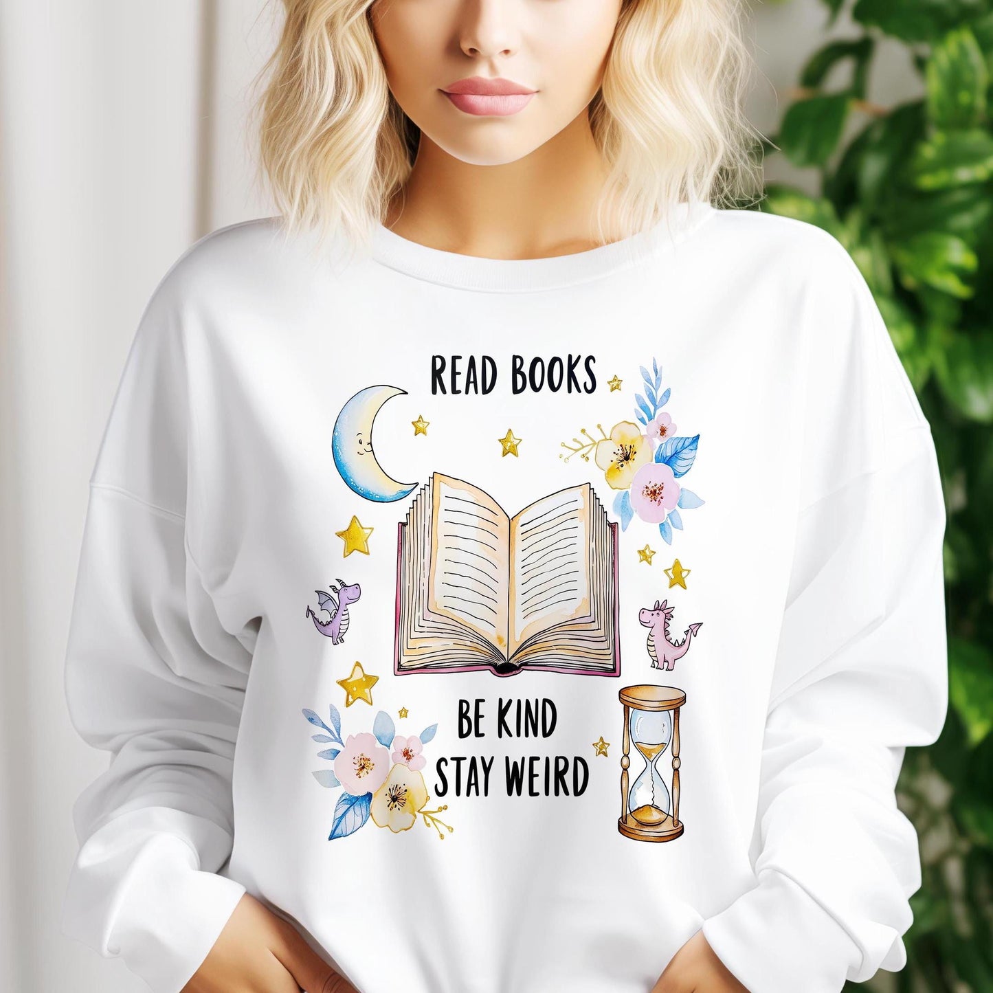 Read Books Be Kind Stay Weird PNG Shirt Design