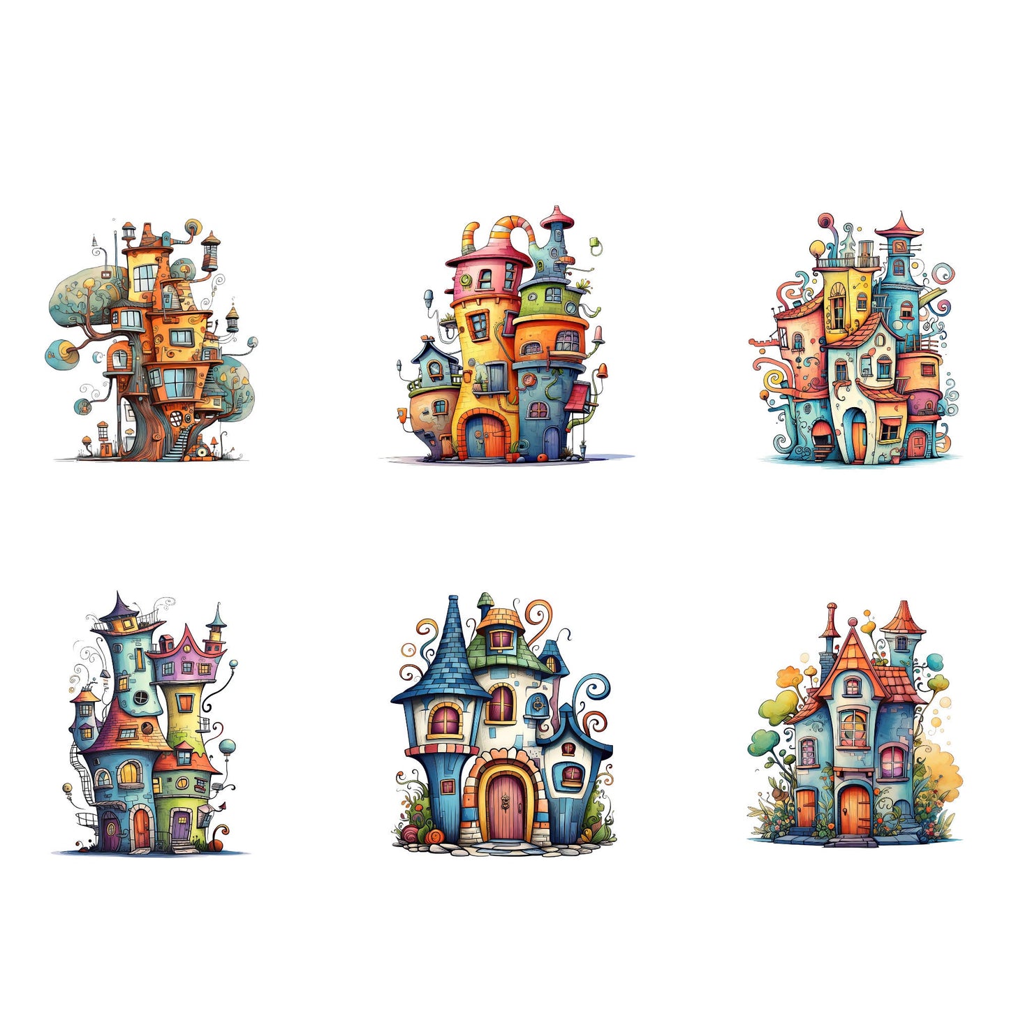 Quirky House Clipart