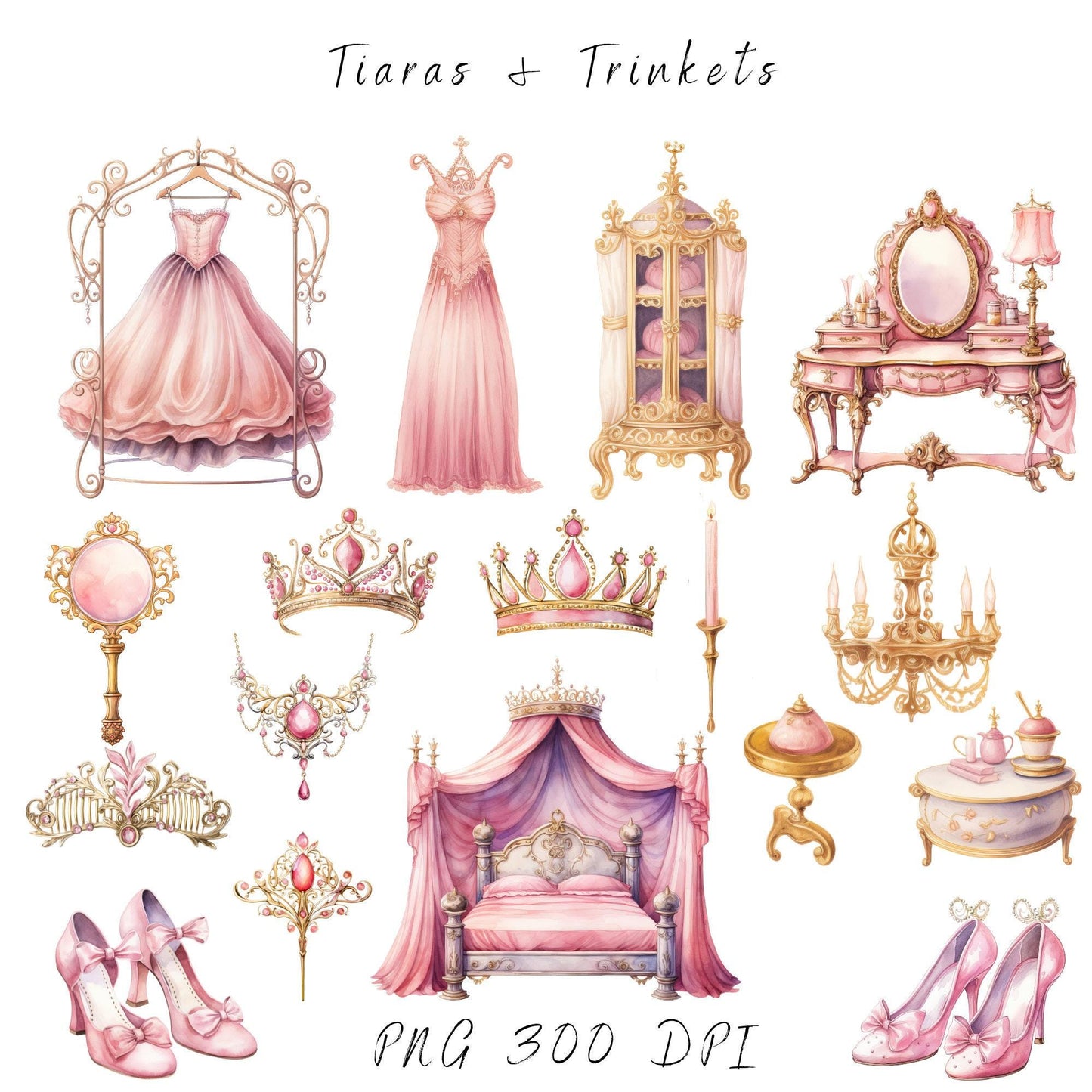 Clipart de princesa de cuento de hadas