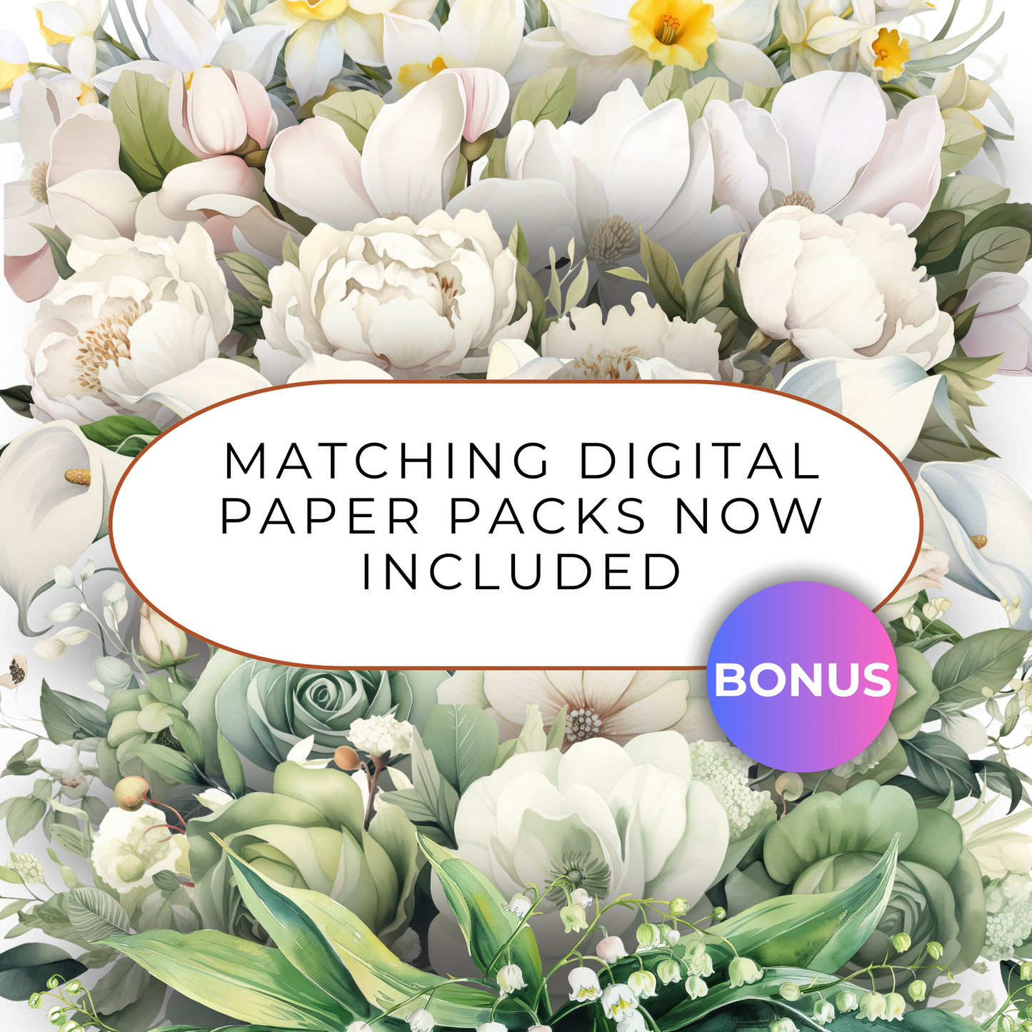 Floral Lovers All Access Pass – Commercial Use Floral Clipart (5,000+ Images)