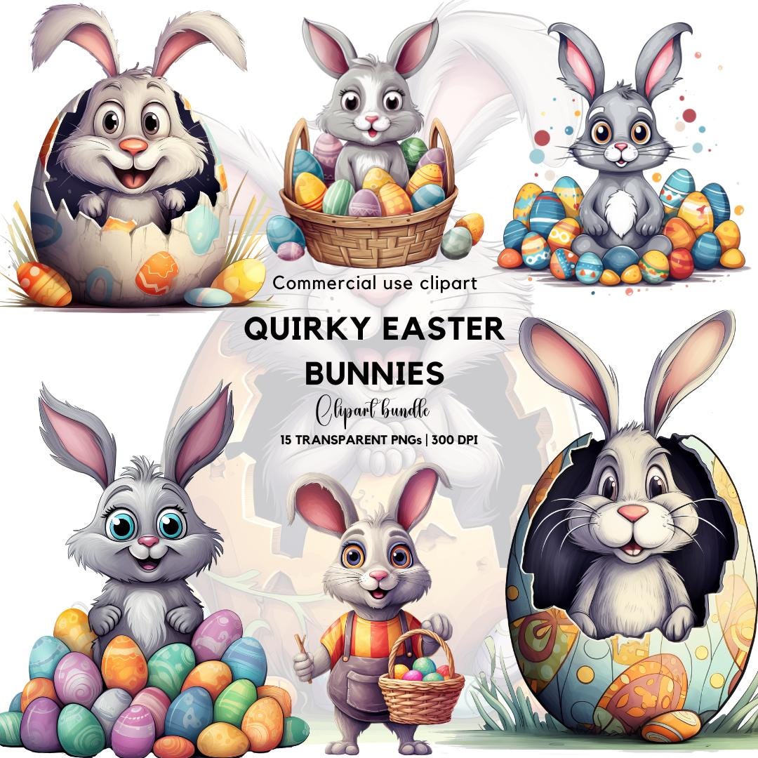 Quirky Easter Bunny Clipar