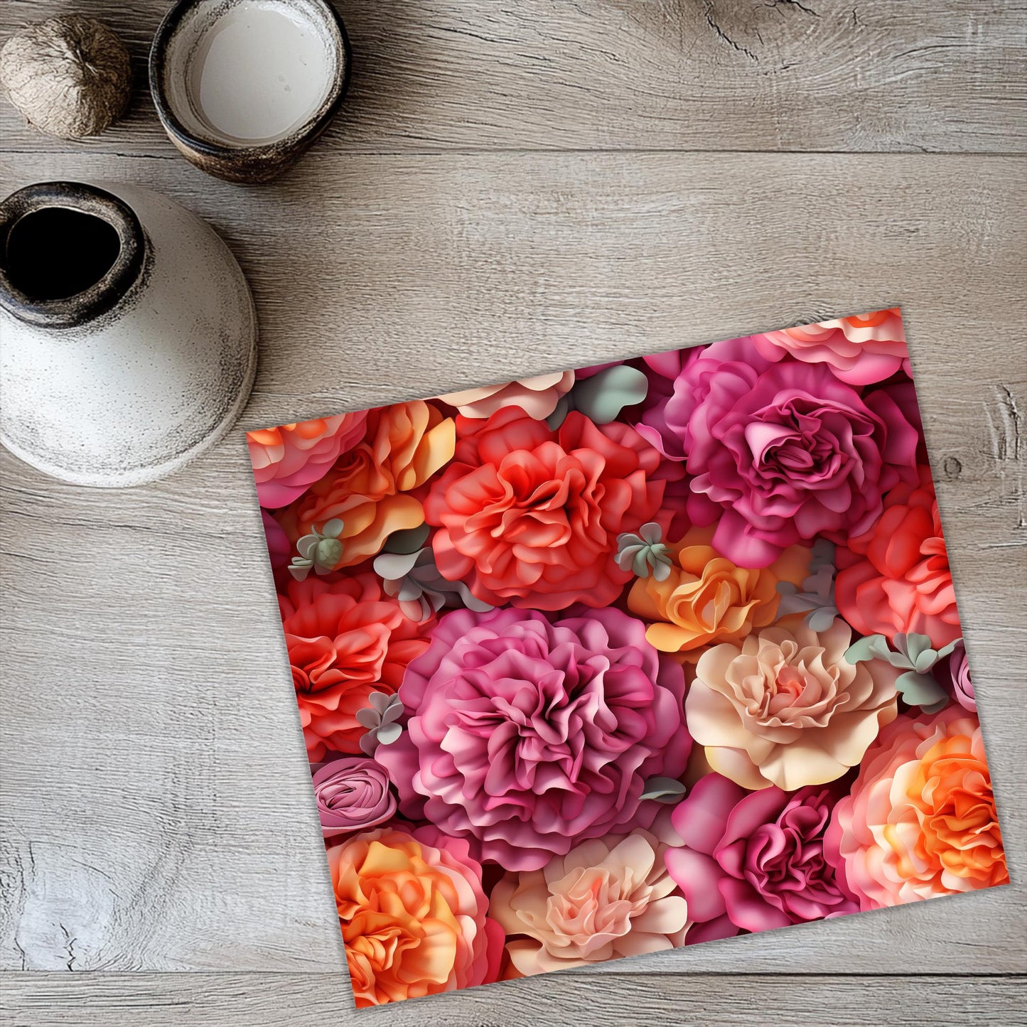a picture of a bunch of flowers on a table