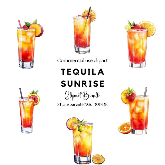 Tequila Sunrise Clipart
