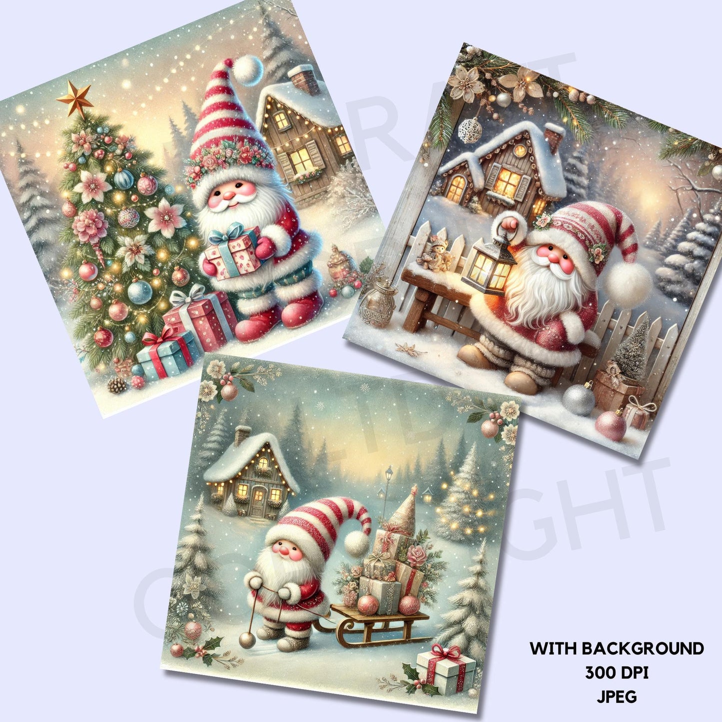 15 Christmas Gnome Clipart