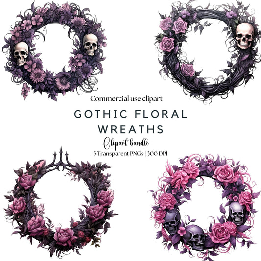 Gothic Wreath Clipart