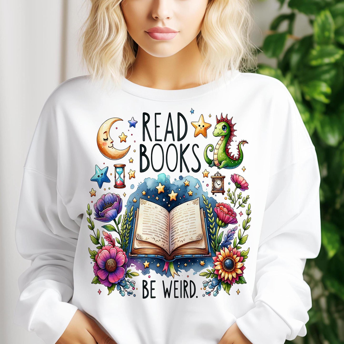 Read Books Be Kind Stay Weird PNG Shirt Design