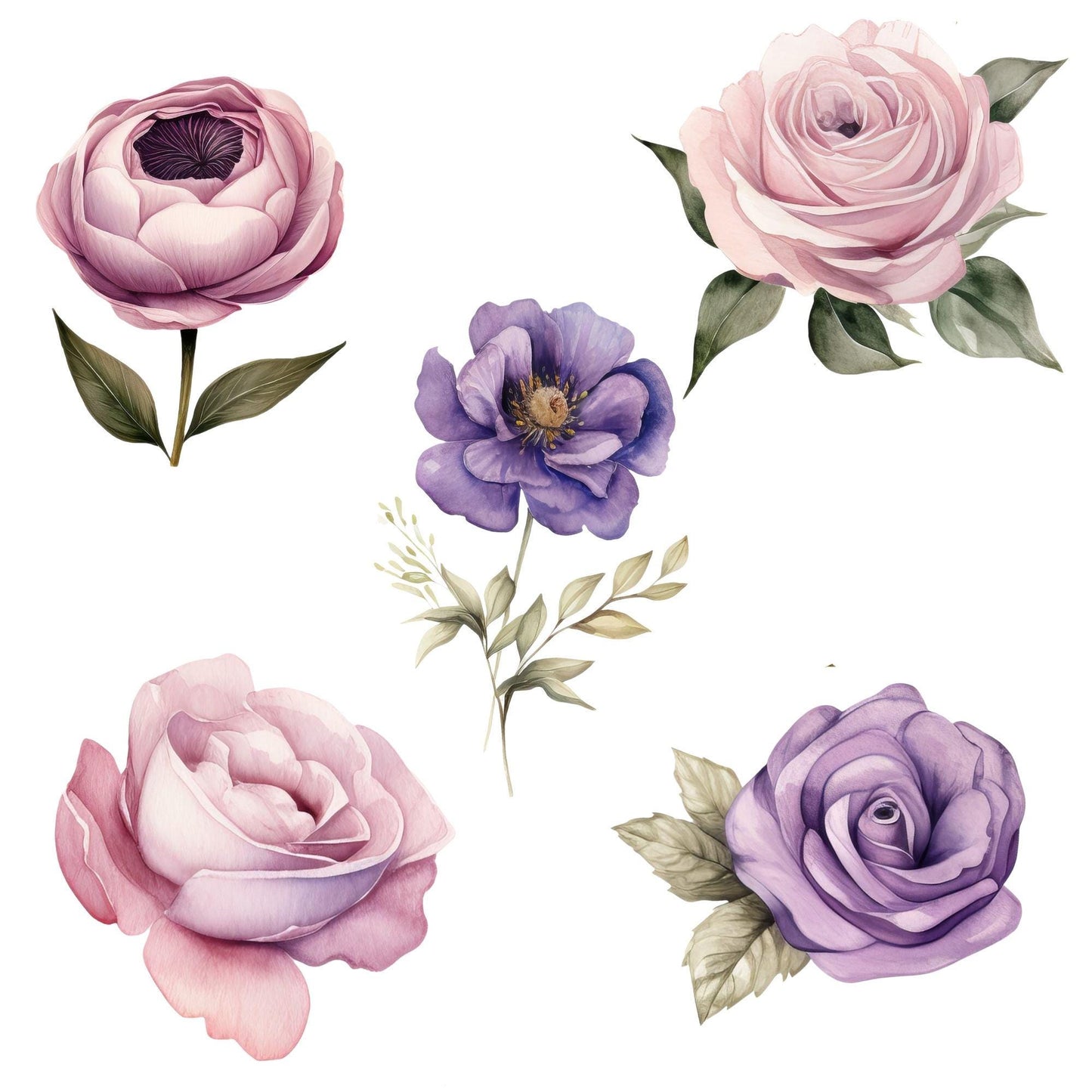 Soft Lilac Dream Florals