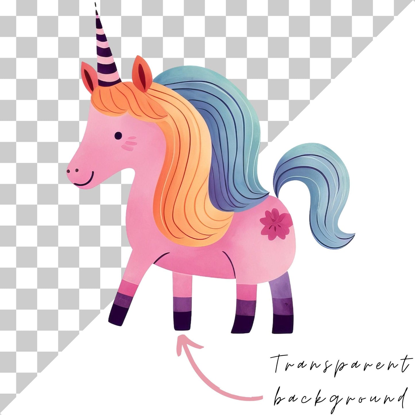 Watercolor Nursery Doodle Clipart