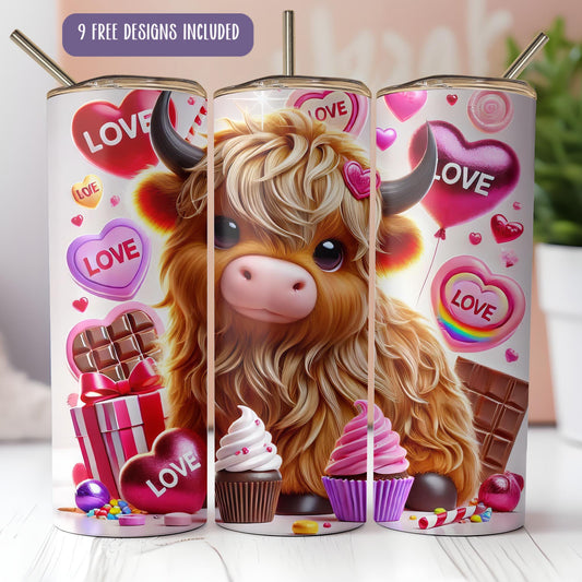 a couple of cupcakes with a cow on them