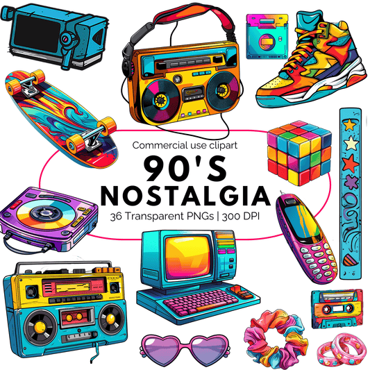 90s Nostalgia Clipart