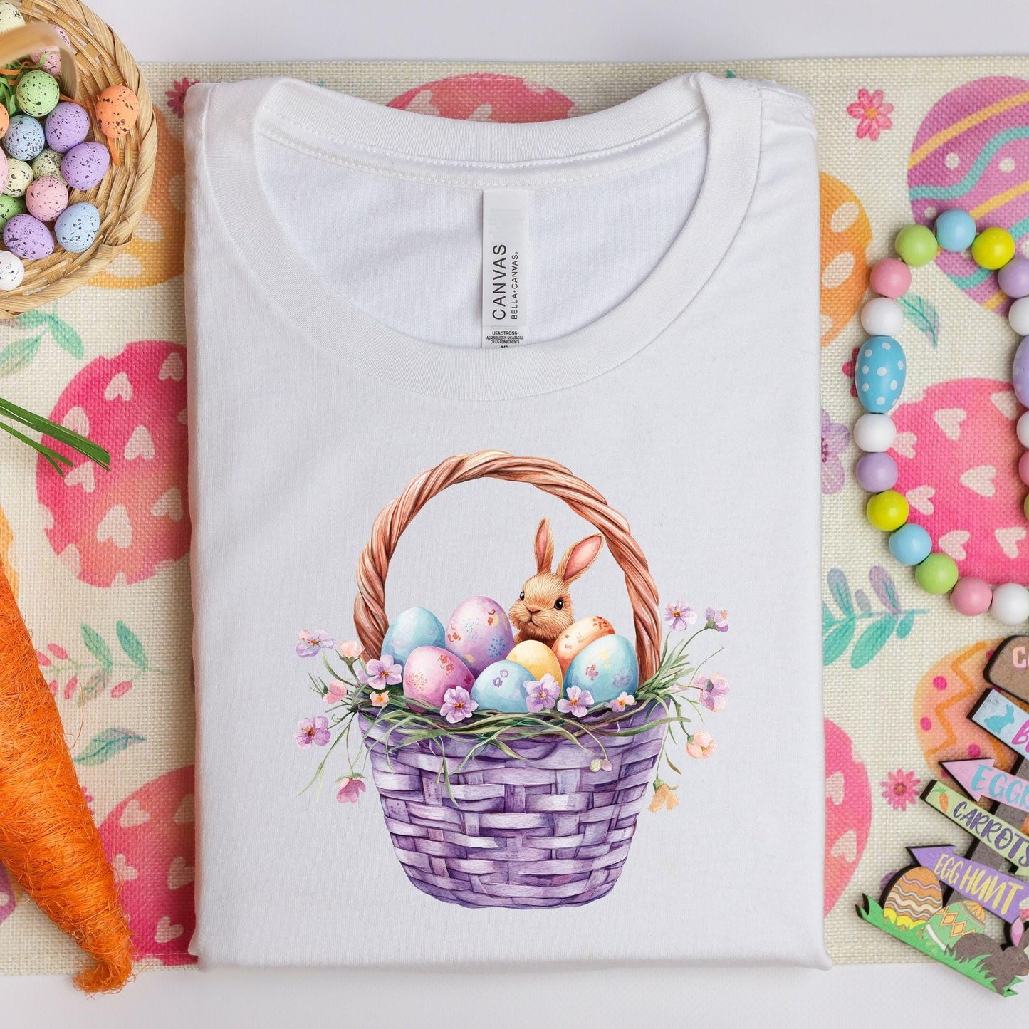 Clipart de canasta de Pascua