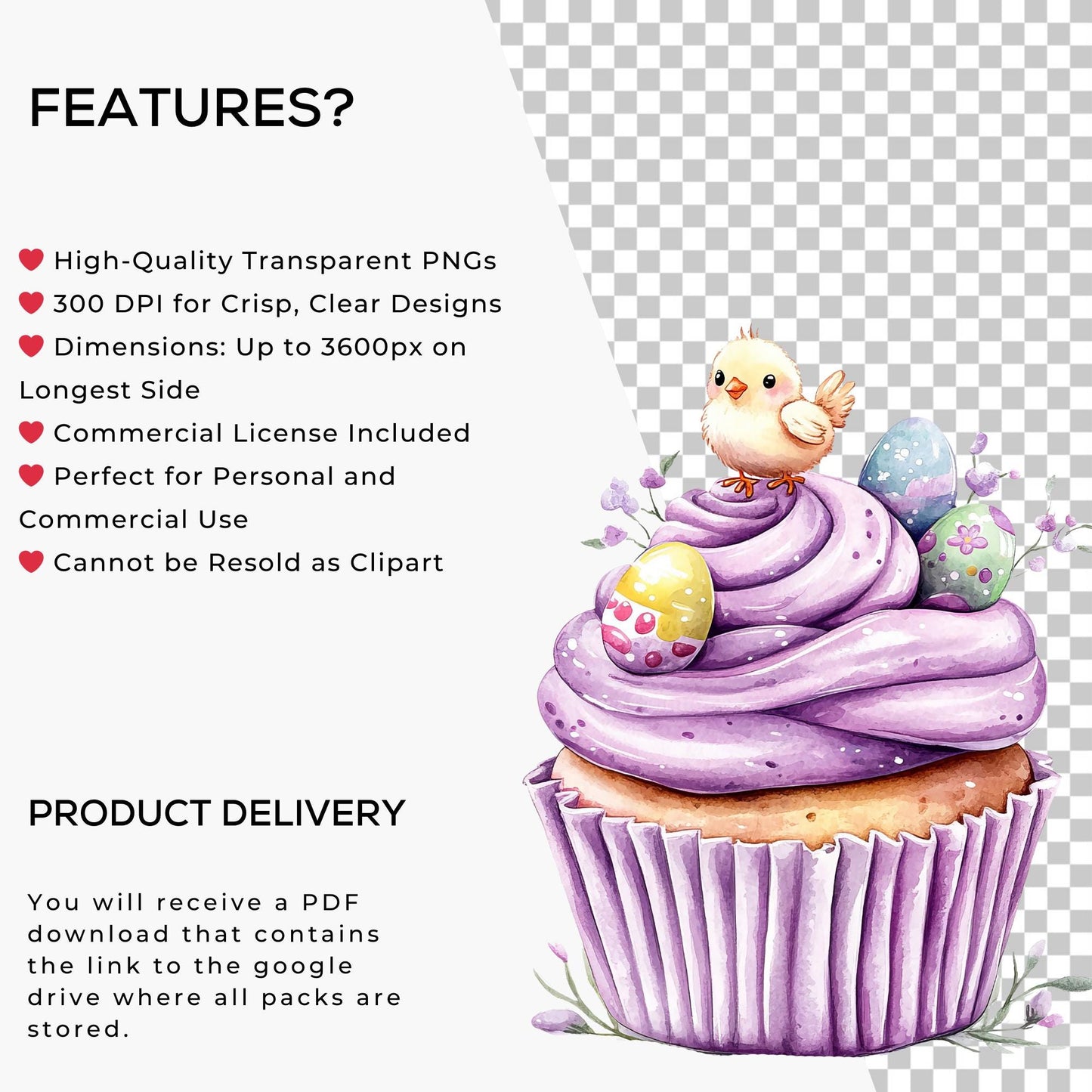 Easter Cupcakes Clipart