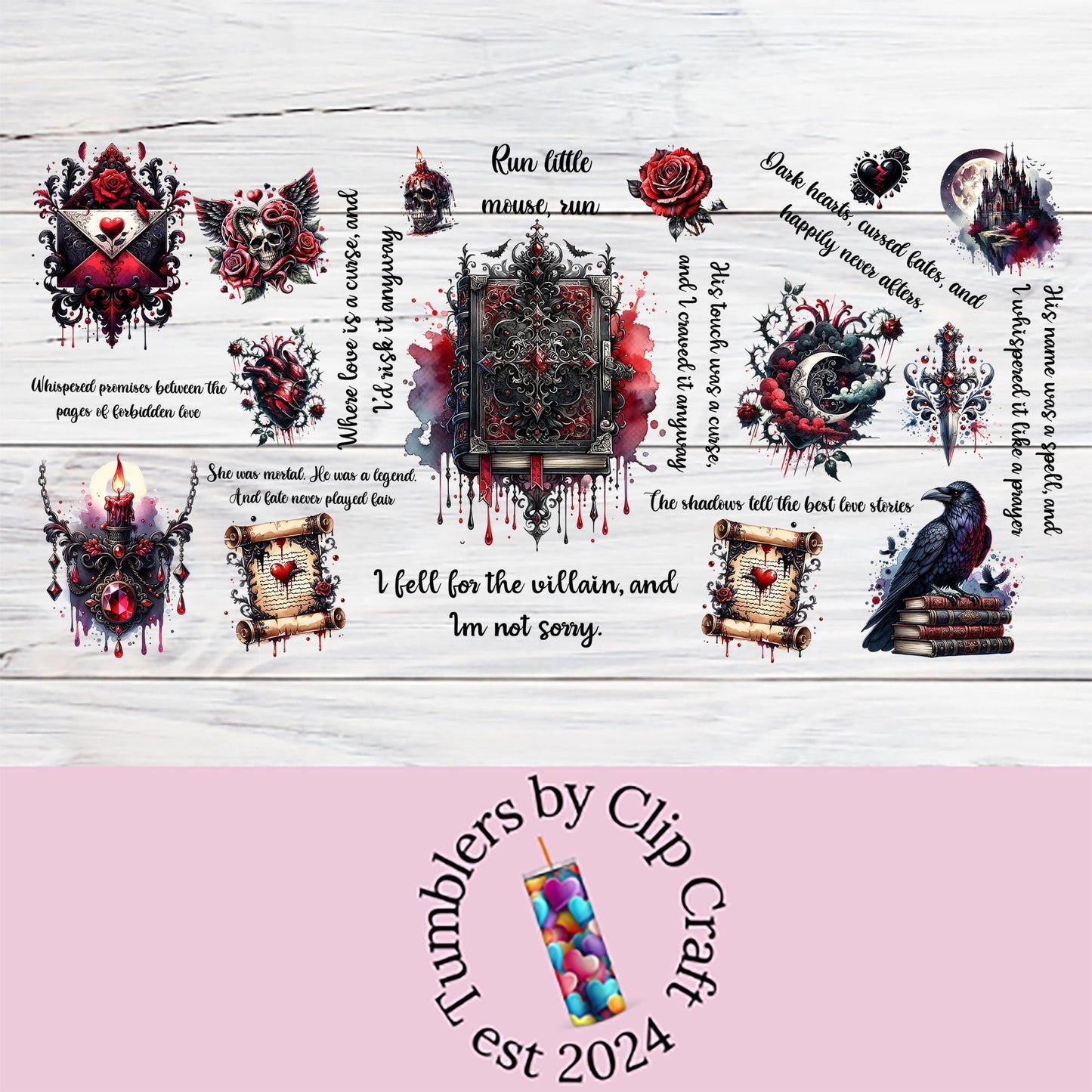 a poster with a bunch of different things on it