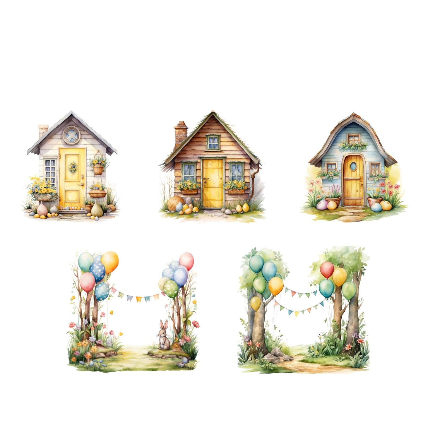 Easter Woodland Animal Clipart