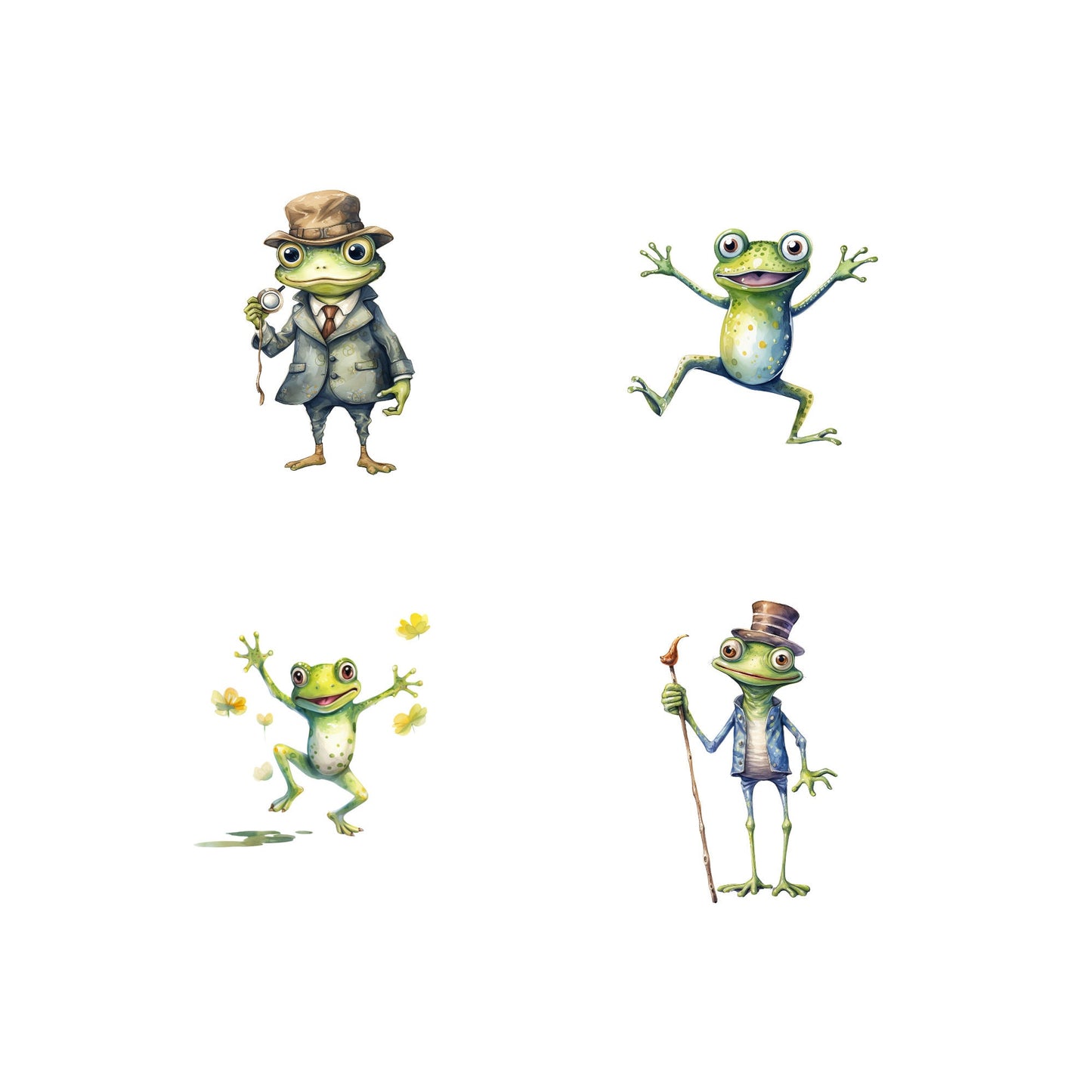 Quirky Frog Clipart