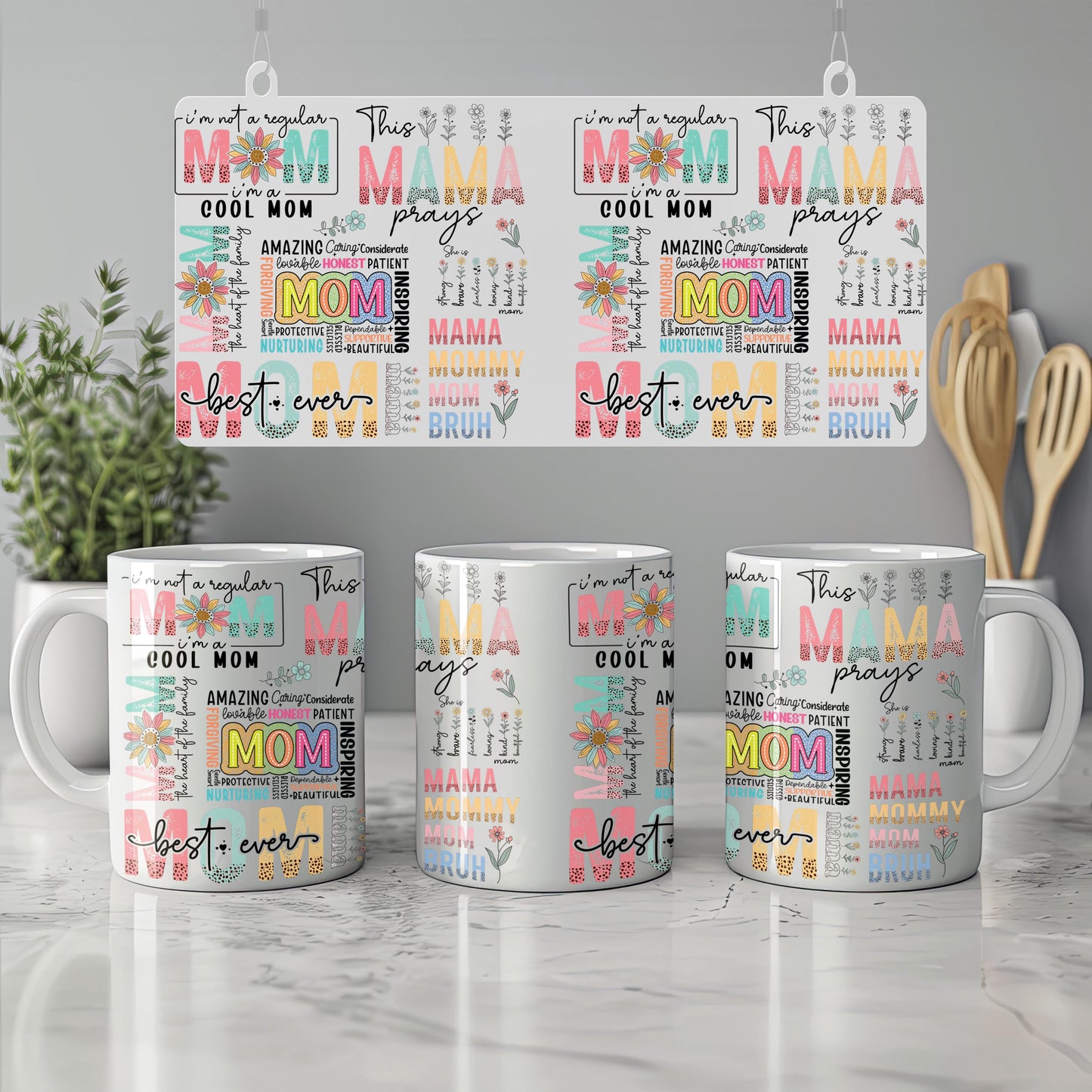 a couple of mugs sitting on top of a counter