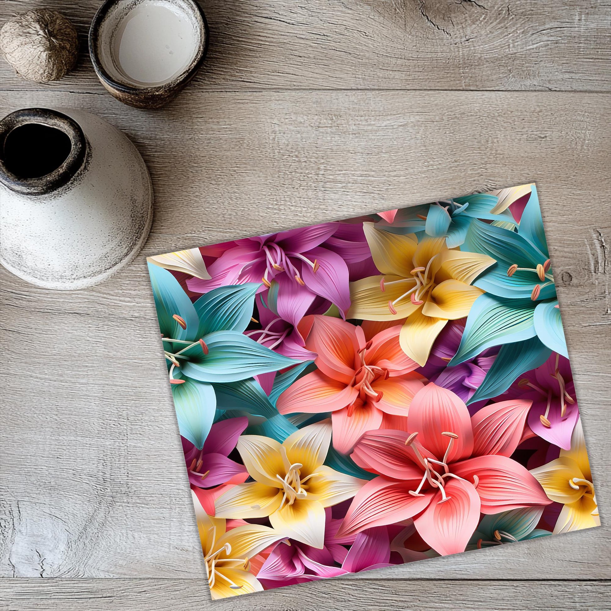 a picture of a bunch of flowers on a table