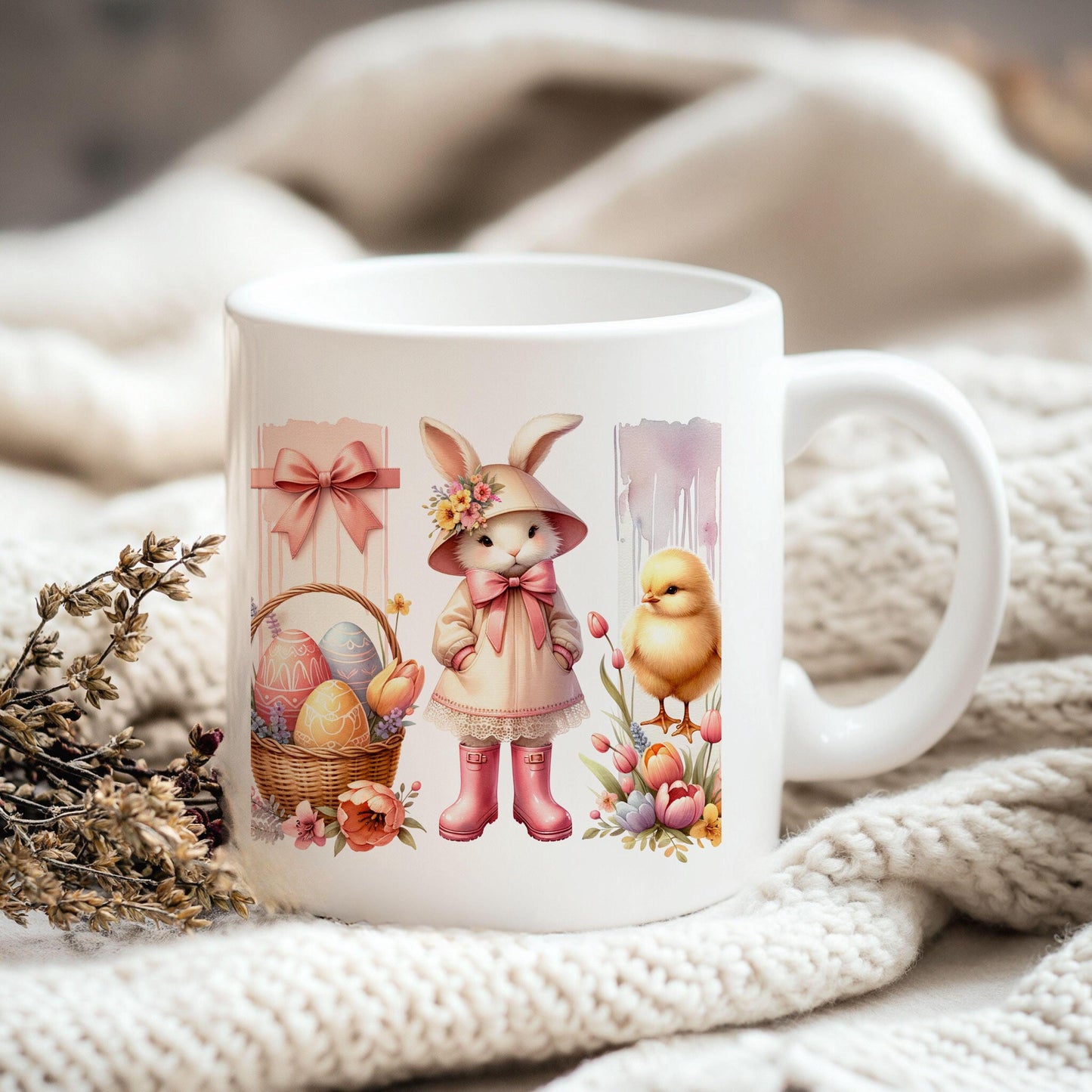 Cute Easter Brushstroke PNG