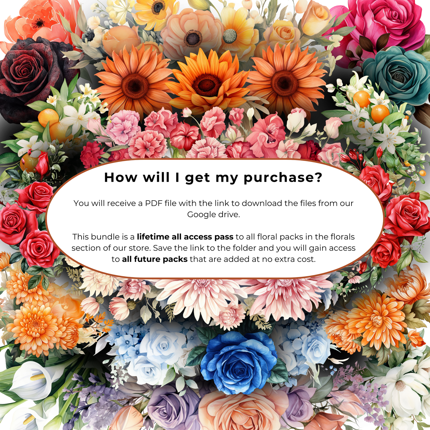 Floral Lovers All Access Pass – Commercial Use Floral Clipart (5,000+ Images)