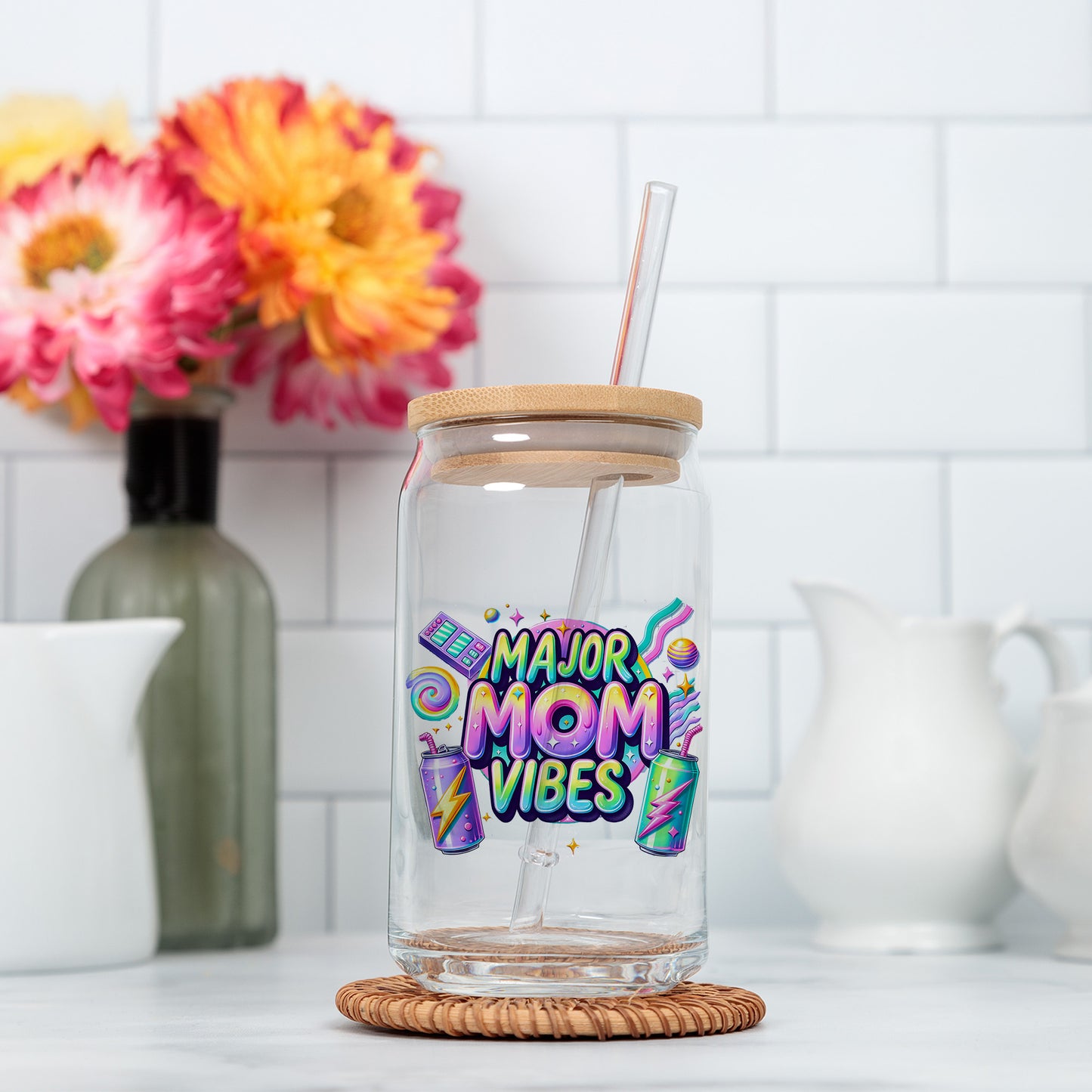 Cool Mom Energy PNG – Funny Sassy Mom Life Sublimation Design