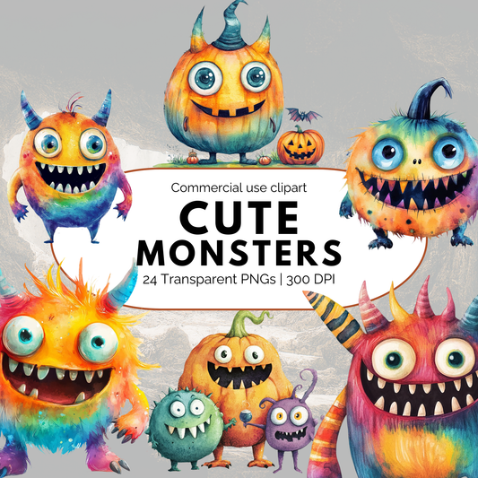 Imágenes prediseñadas de monstruo lindo