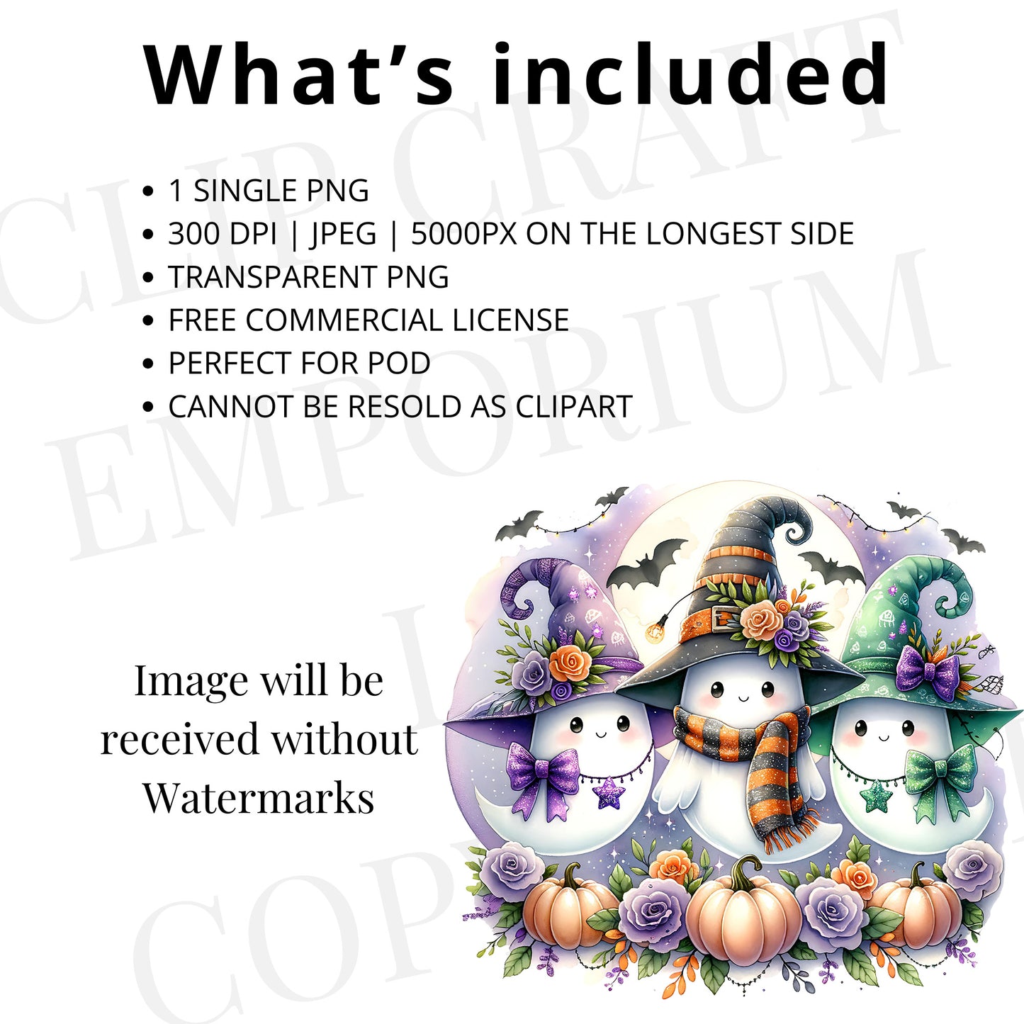 Cute Ghost PNG – Retro Halloween Bow Sublimation Design for Fall Crafts