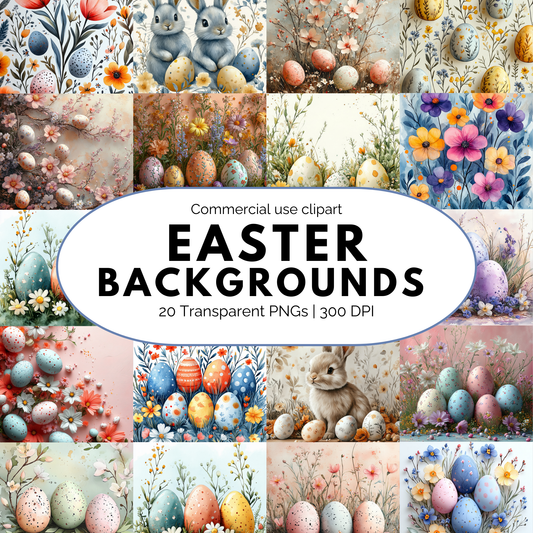 Easter Backgrounds Digital Papers