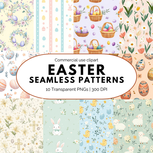 Patrones sin costuras de Pascua