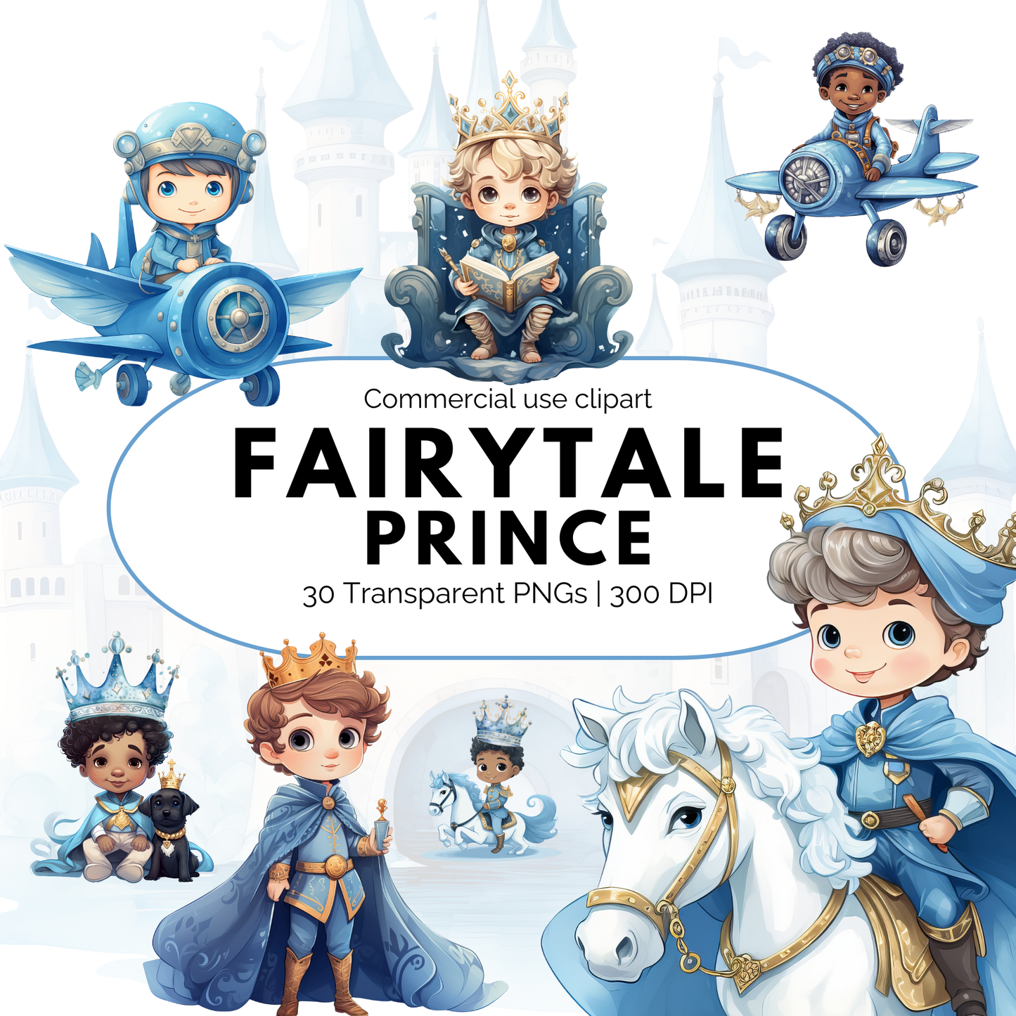 Clipart de príncipe de cuento de hadas