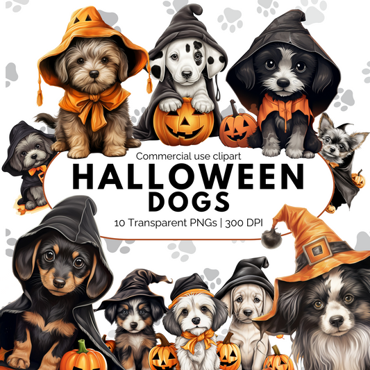 Halloween Dogs Clipart