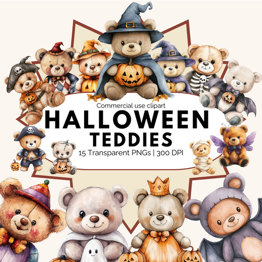 Halloween Teddy Bear Clipart