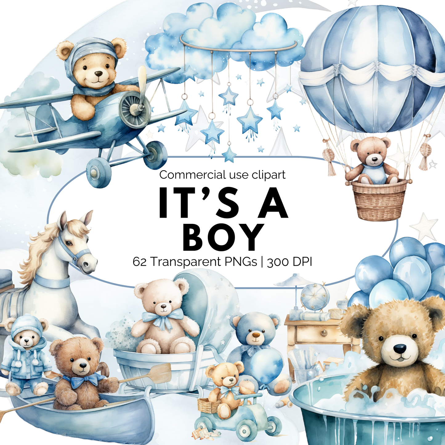 Its a Boy clipart pack