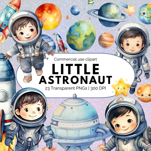 Clipart de pequeño astronauta