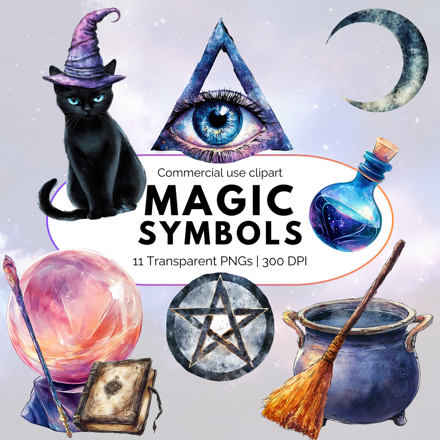 Witchy Symbols Clipart