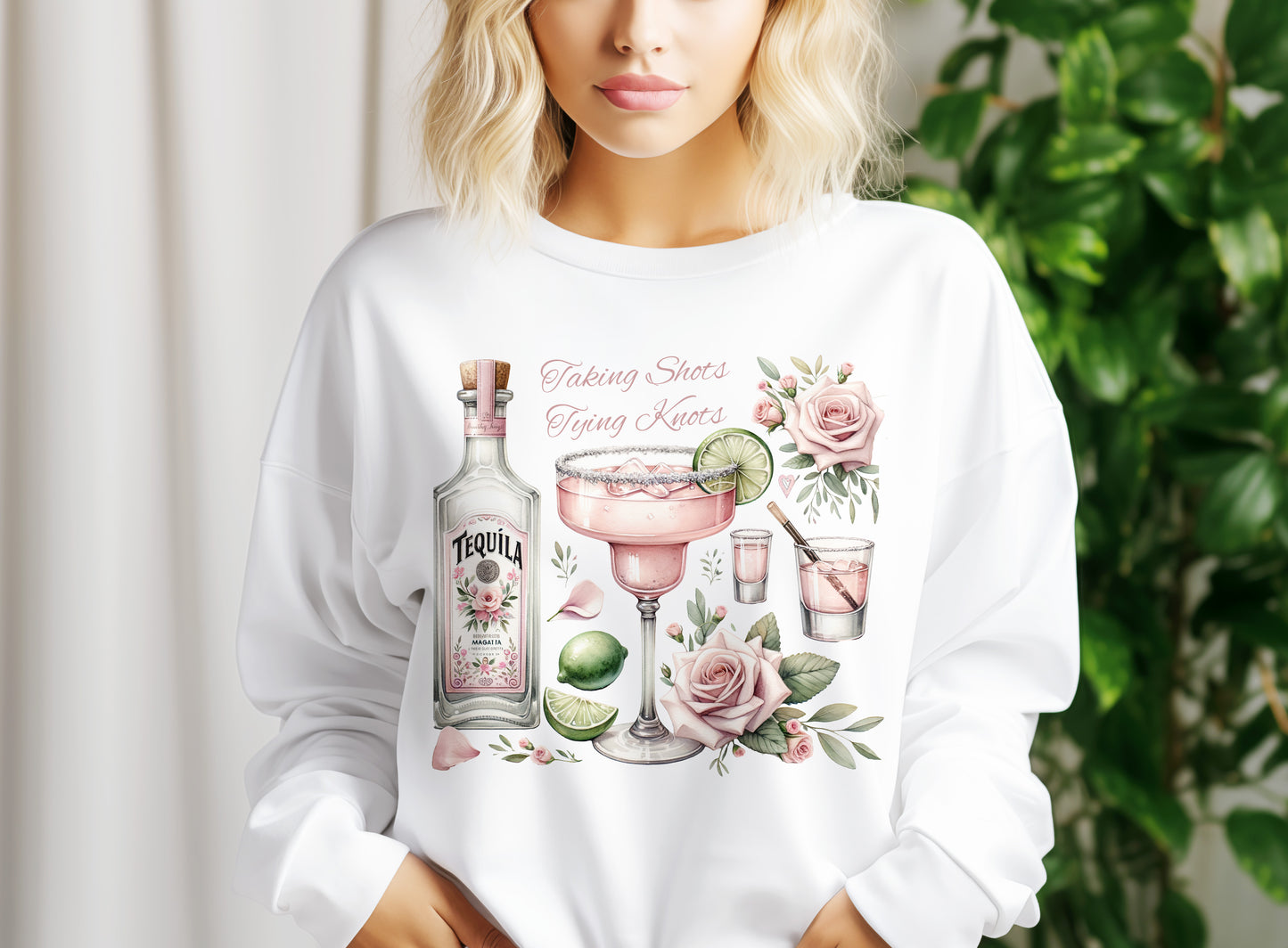 Margaritas and Matrimony PNG – Bachelorette Sublimation Design for Bride Party Shirts
