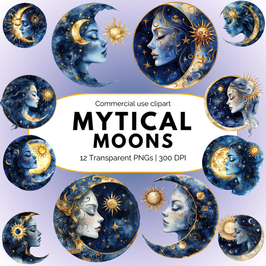 Mystical Moon Clipart