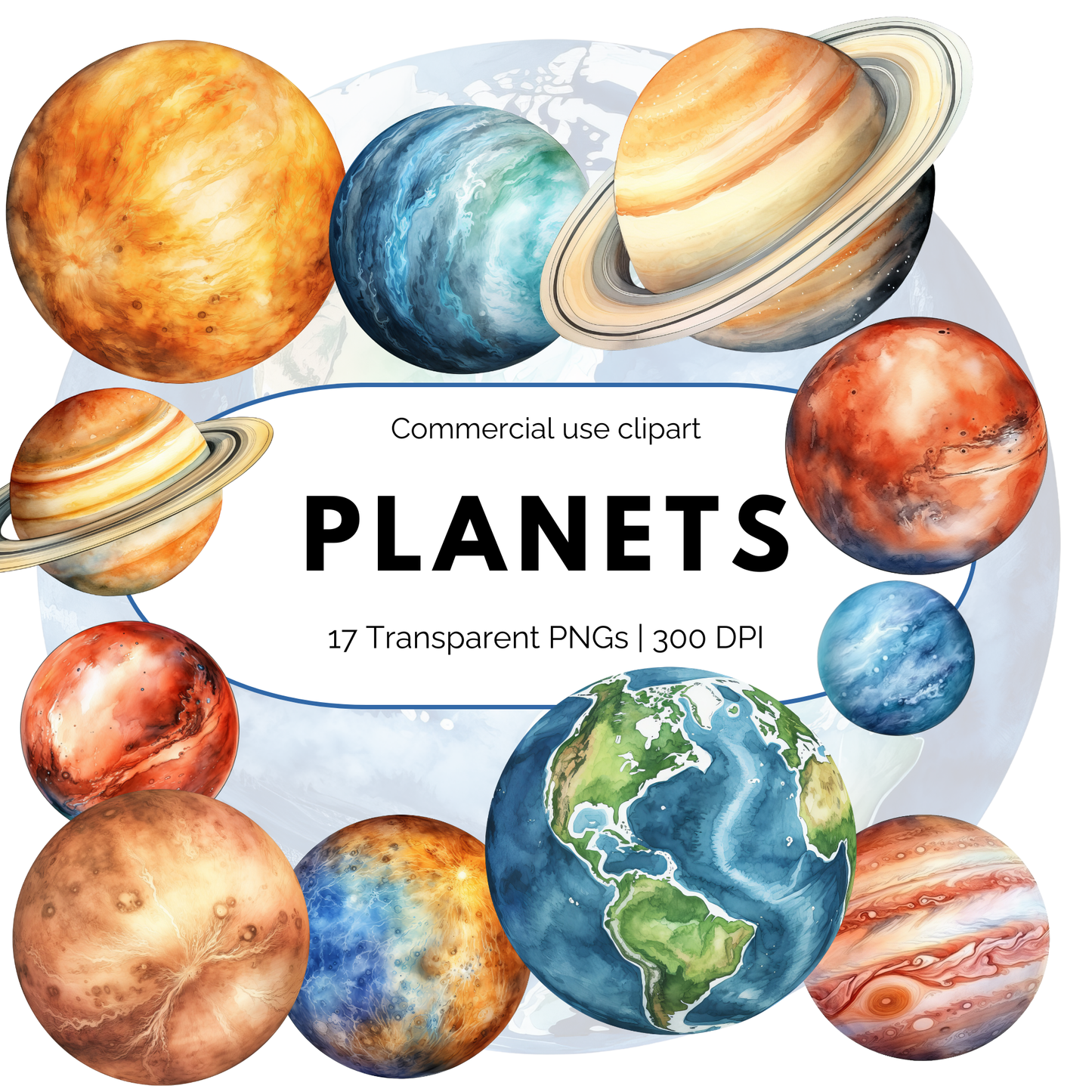 Planets of the Solar System Clipart