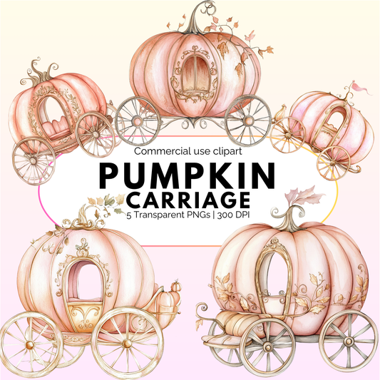 Pumpkin Carriage Clipart
