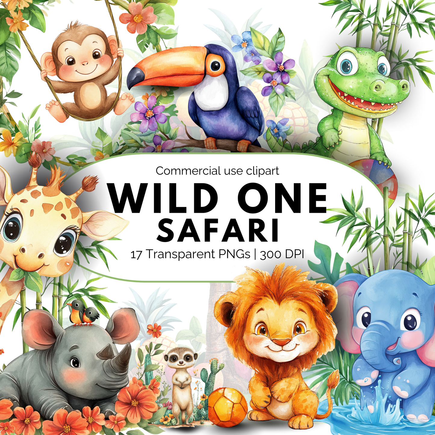 Clipart de safari salvaje