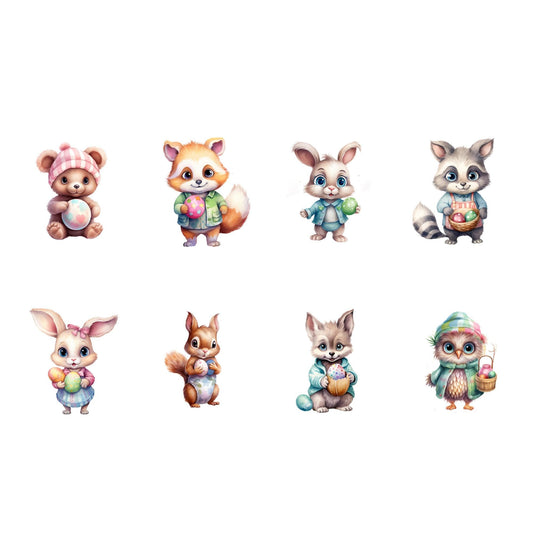 Easter Woodland Animal Clipart