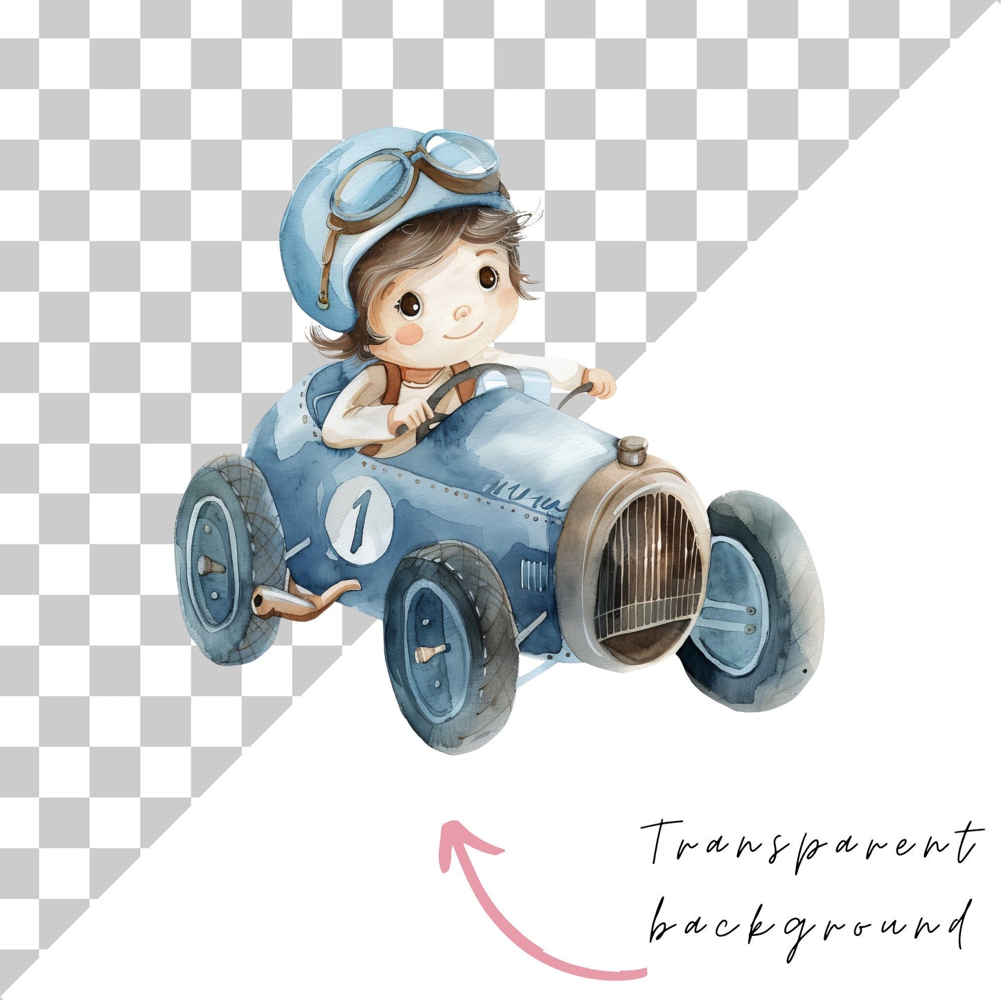 El piloto de carreras Clipart