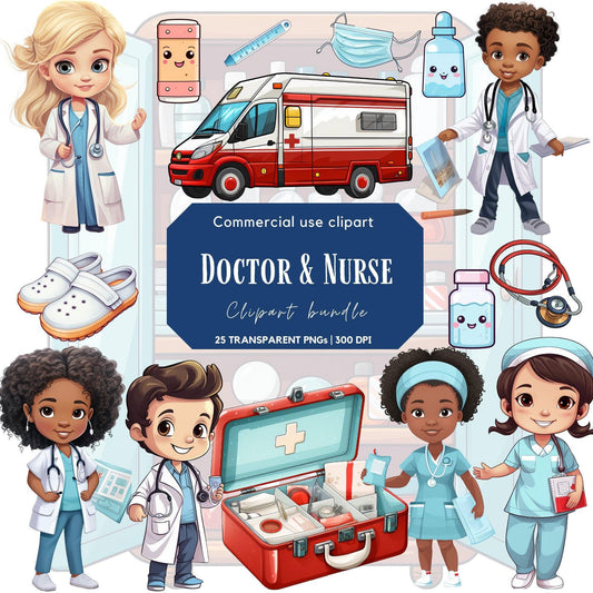 Doctor and Nurses Clipart