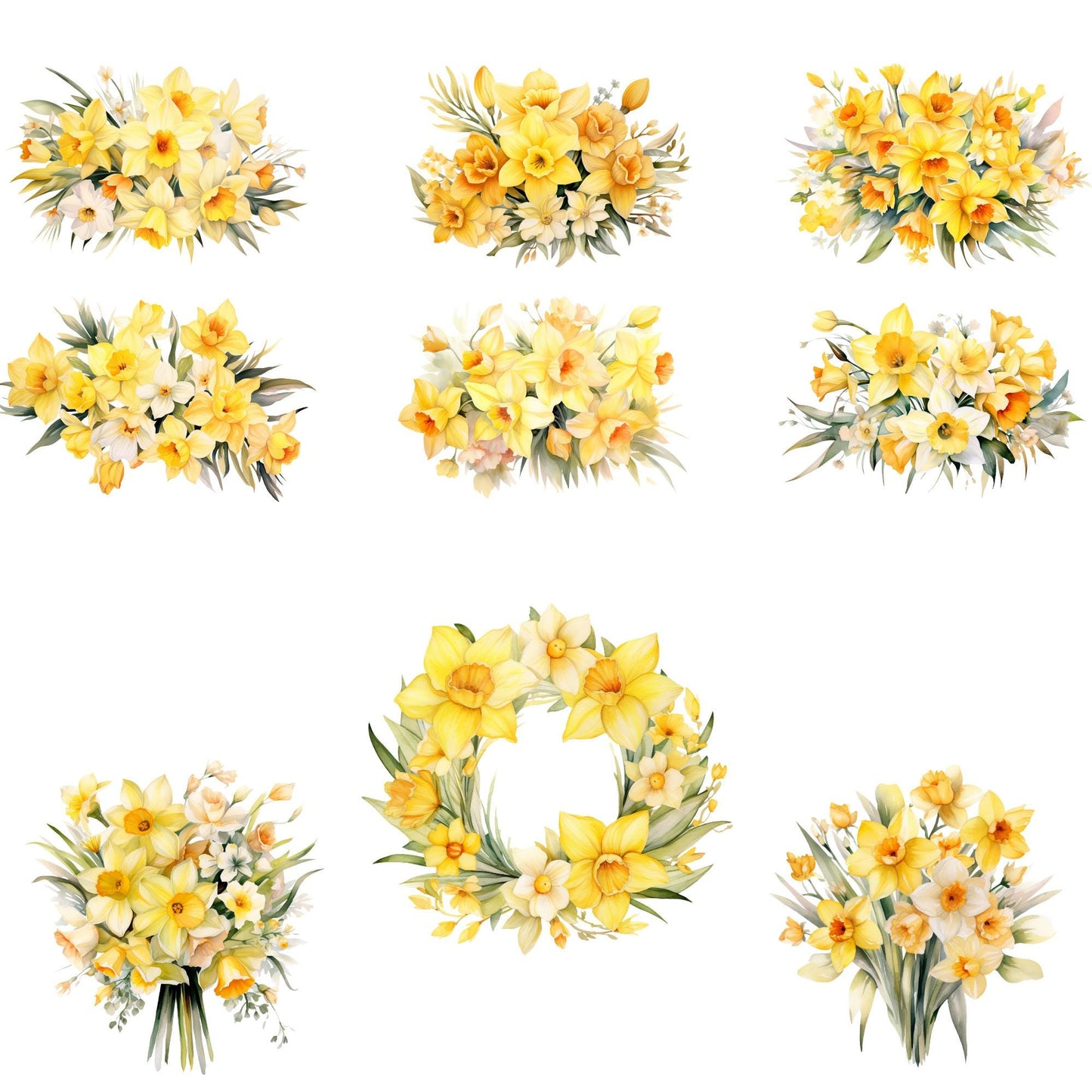 Clipart de narciso amarillo