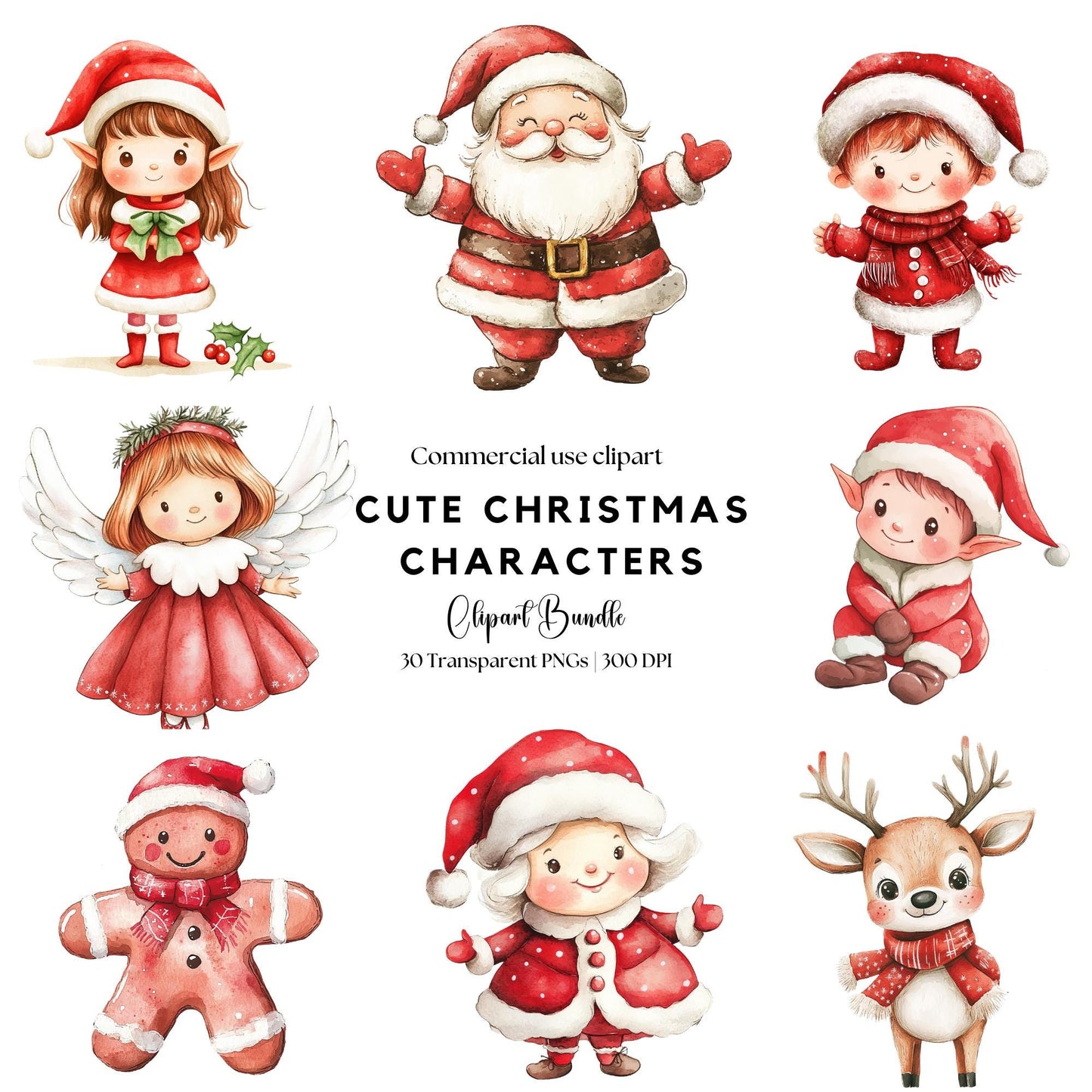 Cute Christmas Character Clipart