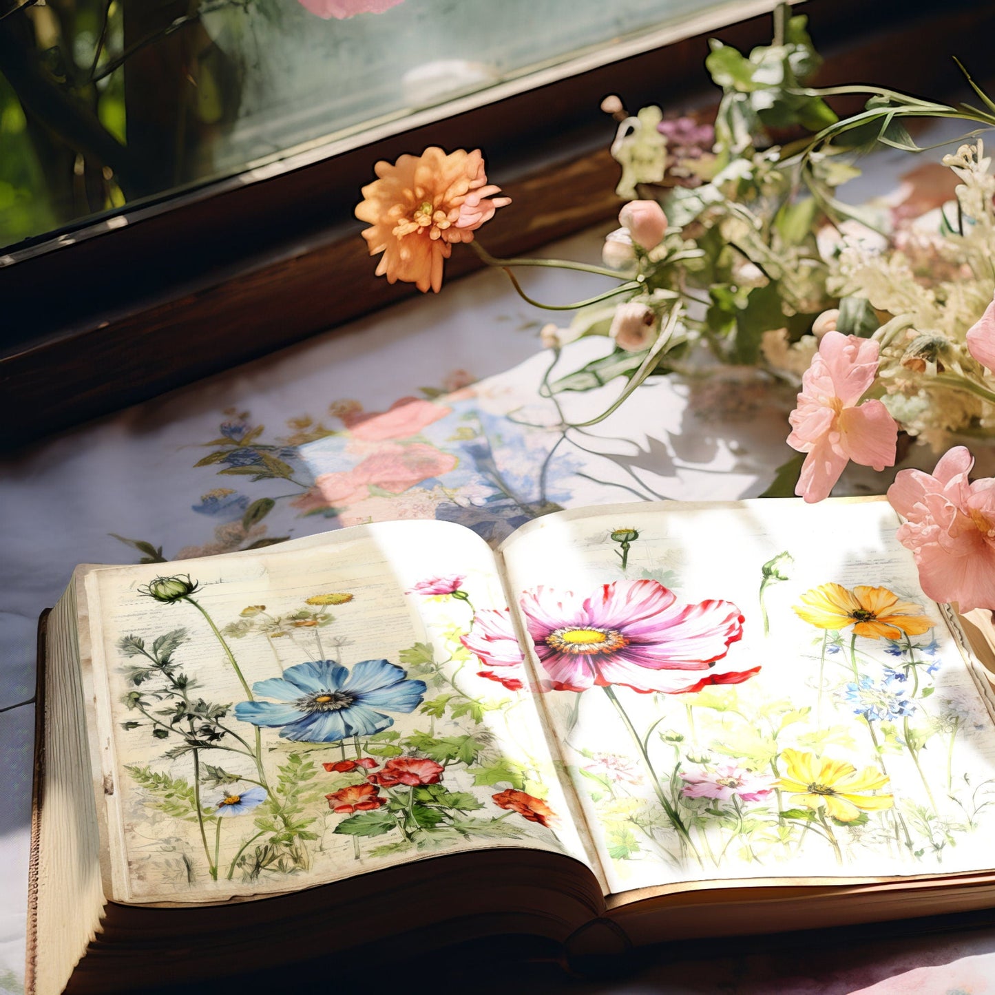 Wildflower Vol2 Junk Journal Pages