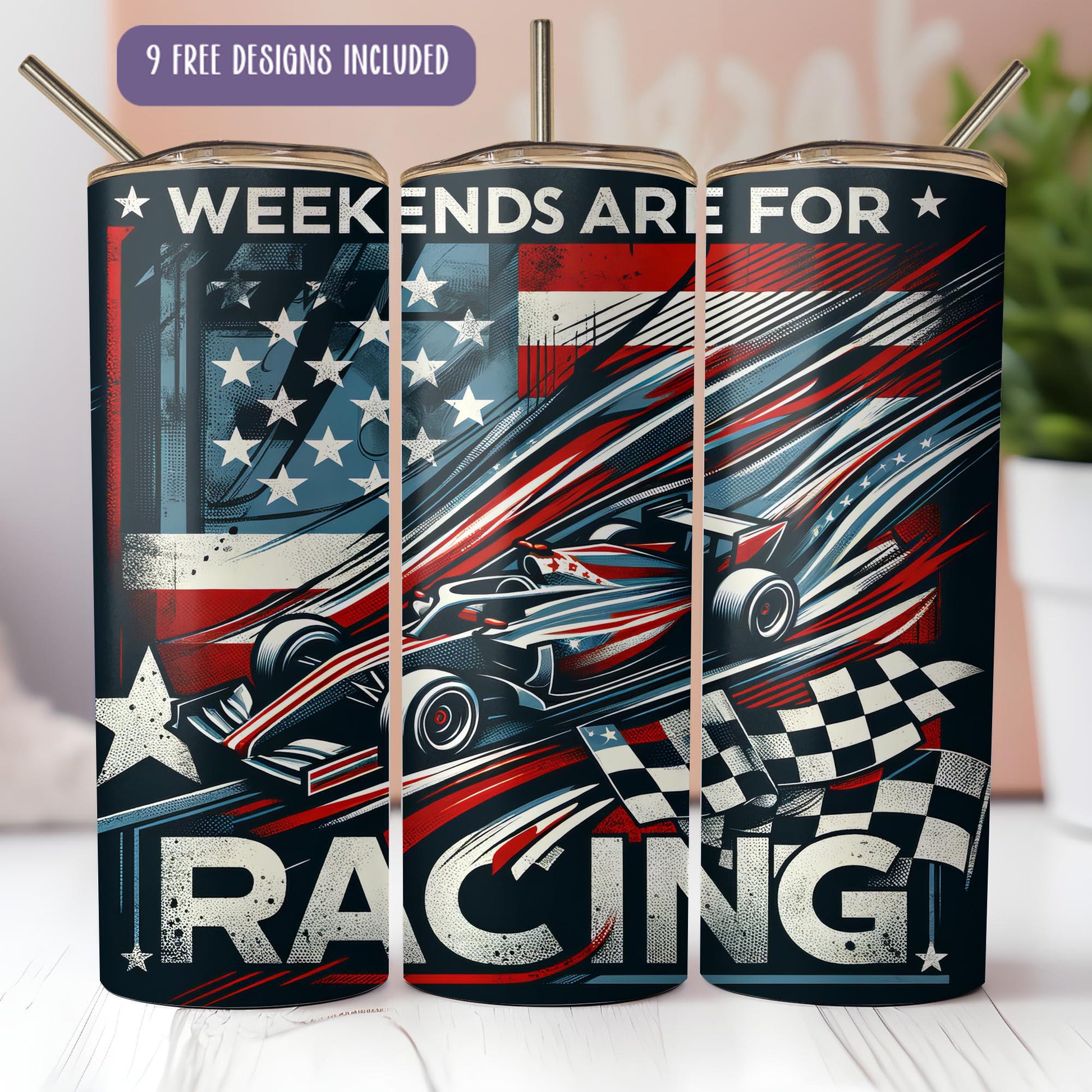 two cans of racing with the words weekend are for racing on them