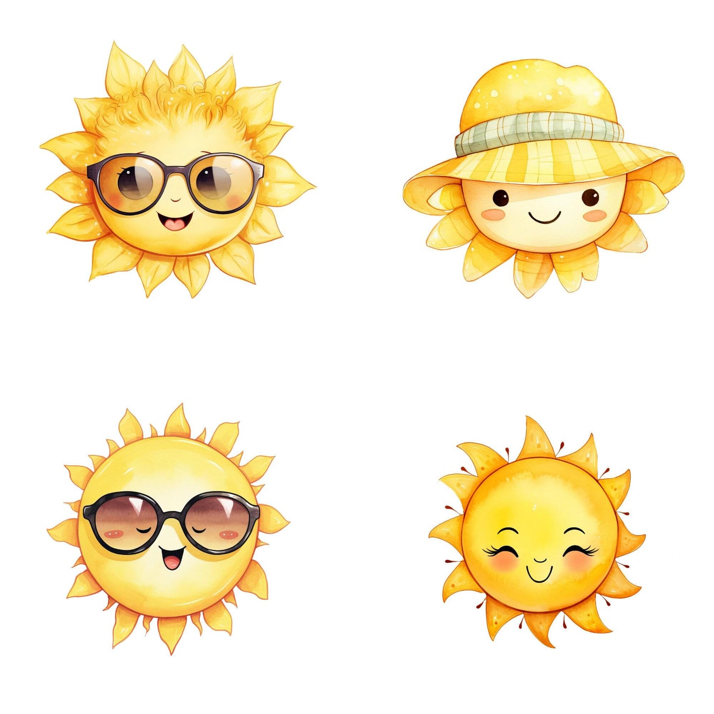 Cute Kawaii Sun Clipart