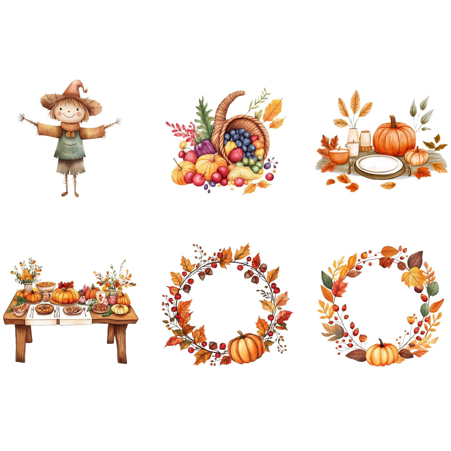 Clipart del Día de Acción de Gracias