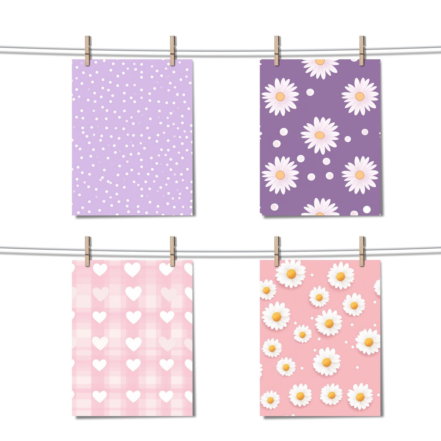 Cute baby pastel digital papers